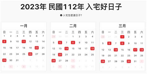 2023入宅安床吉日吉時|選日子（黃道吉日查詢）